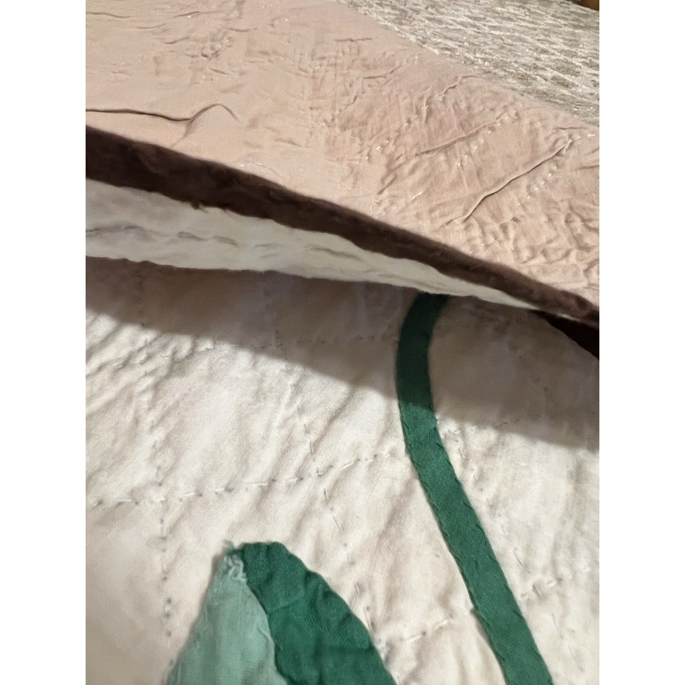 VIBRANT Vintage 40's Autumn Leaves Applique Antique‎ Quilt ~GREAT FALL COLORS! - Picture 10 of 15